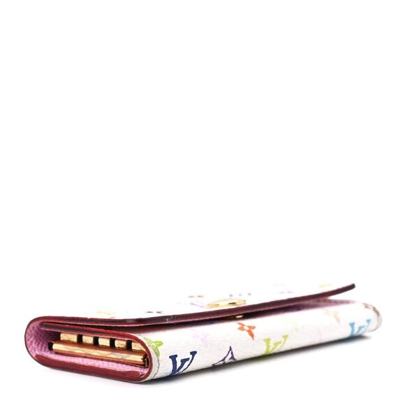 Authentic Louis Vuitton Multicolor Monogram Multicles 4 Key Holder Case White - Picture 3 of 9